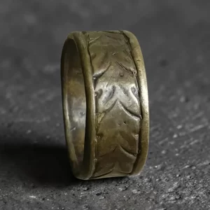 Anel Coroa de Folhas